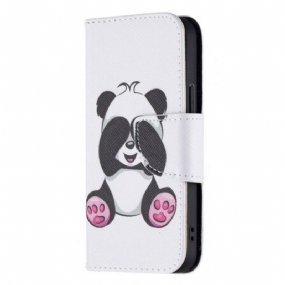 Peňaženkový Kryt iPhone 13 Mini Panda Zábava