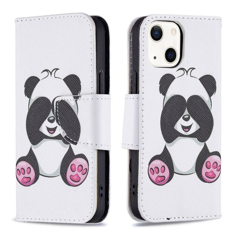 Peňaženkový Kryt iPhone 13 Mini Panda Zábava