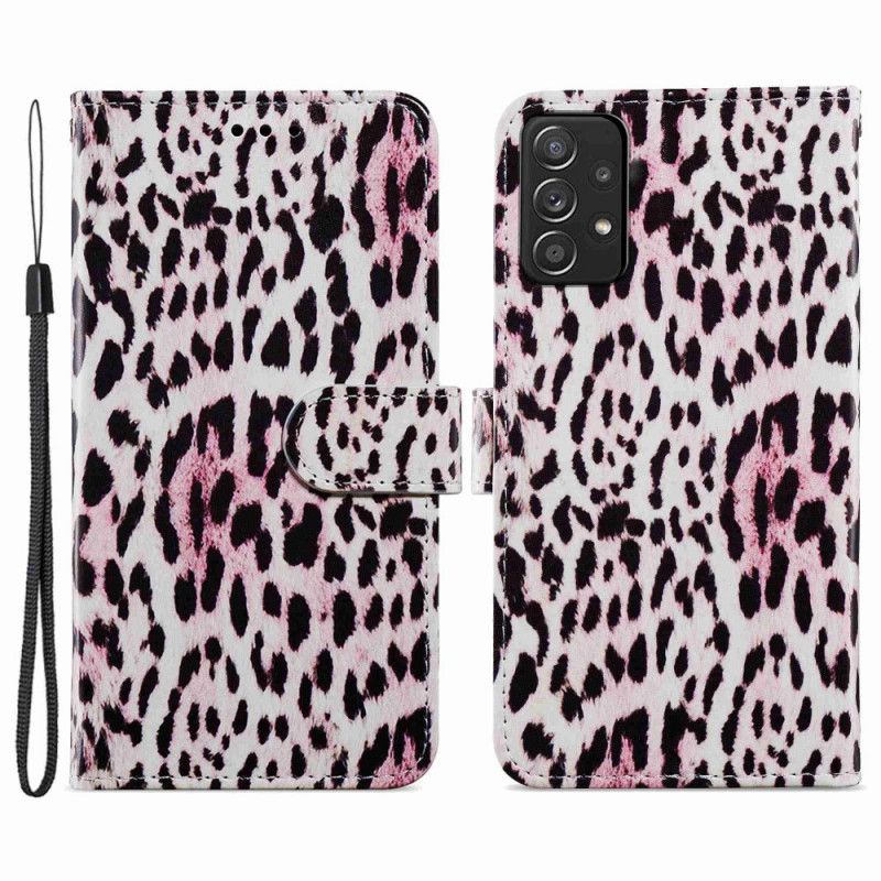 Kožené Puzdro Samsung Galaxy A33 5G Leopard Print