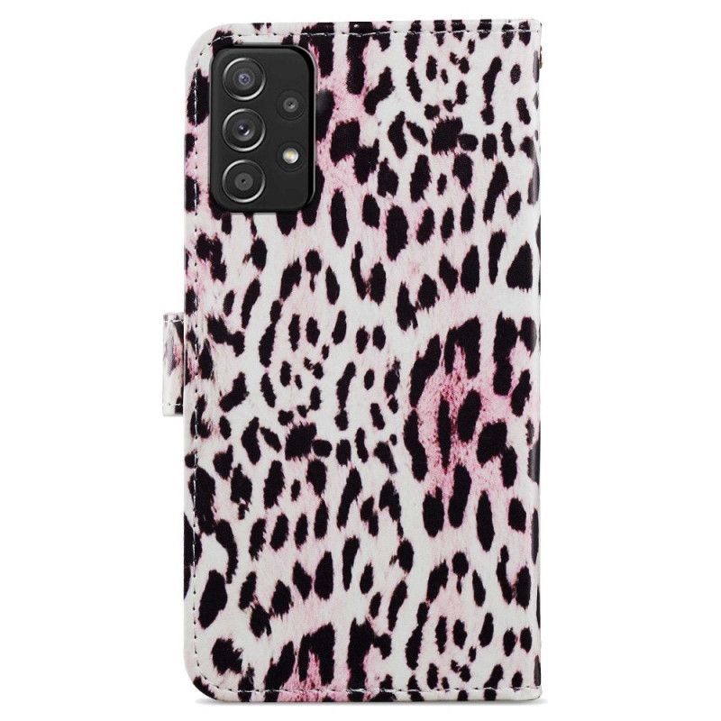 Kožené Puzdro Samsung Galaxy A33 5G Leopard Print