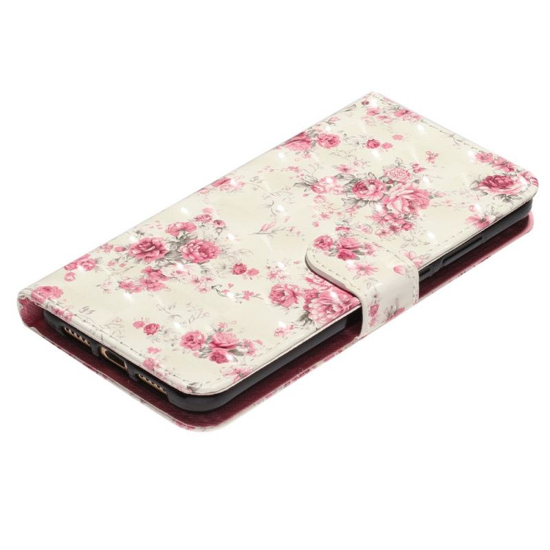 Kožené Puzdro Samsung Galaxy A33 5G Remienok Liberty Flowers