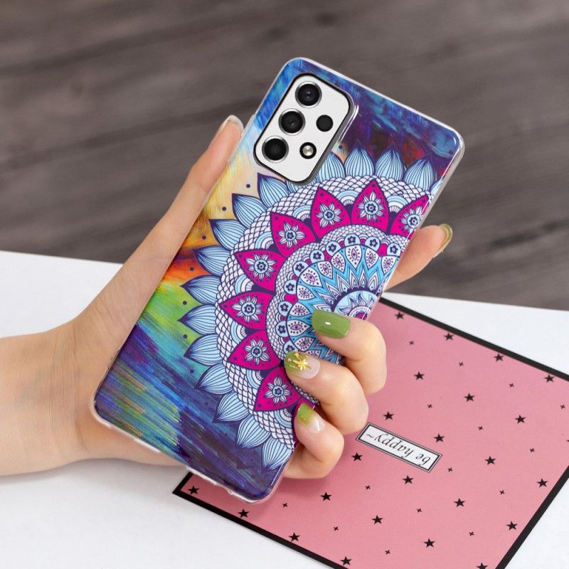 Kryt Samsung Galaxy A33 5G Fluorescenčná Farebná Mandala