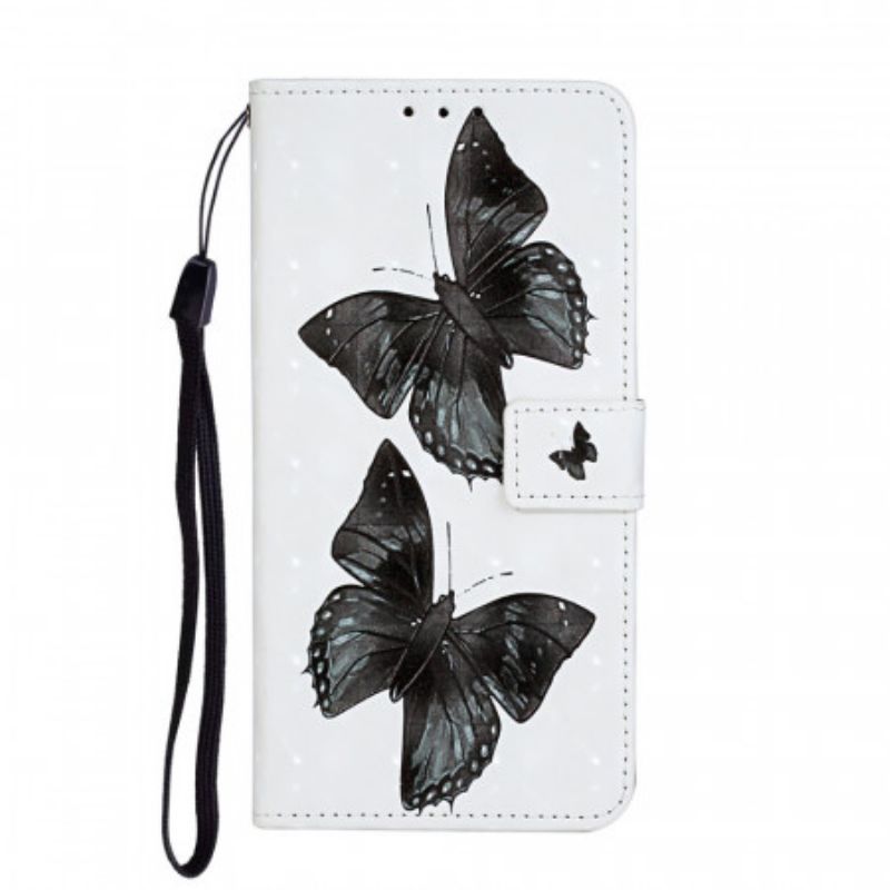 Kožené Puzdro Samsung Galaxy S20 Ultra Butterfly Nastaviteľný Popruh