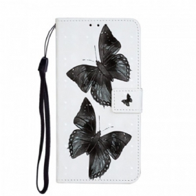 Kožené Puzdro Samsung Galaxy S20 Ultra Butterfly Nastaviteľný Popruh