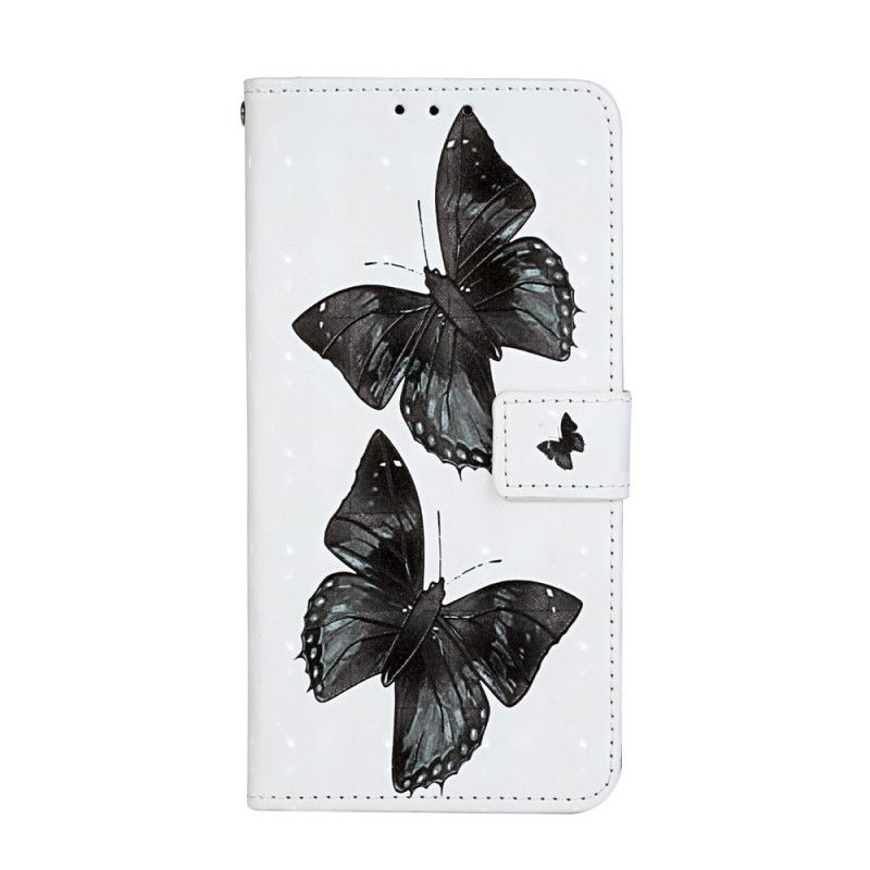 Kožené Puzdro Samsung Galaxy S20 Ultra Butterfly Nastaviteľný Popruh