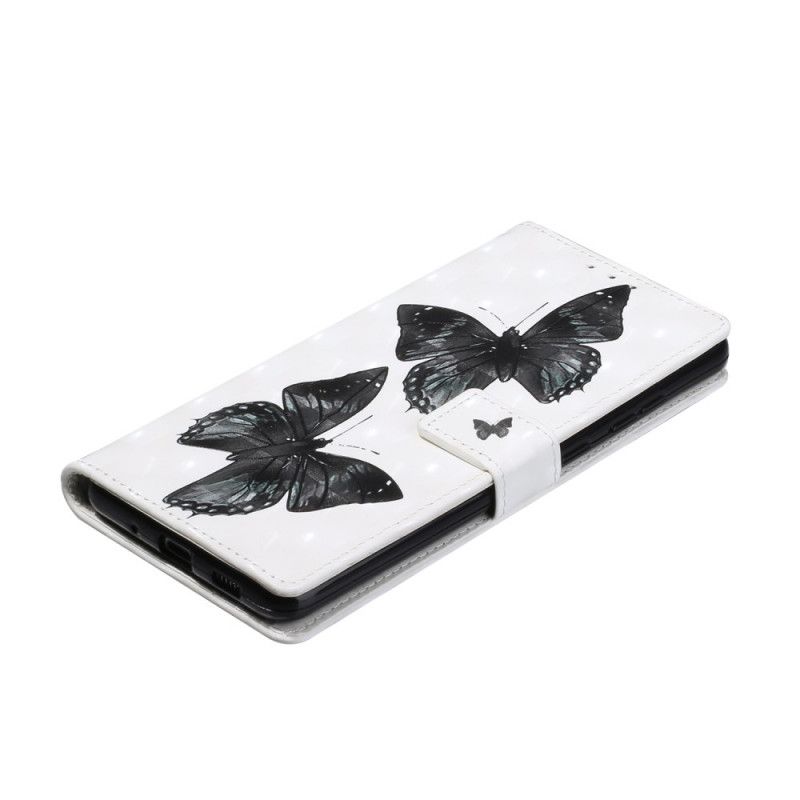 Kožené Puzdro Samsung Galaxy S20 Ultra Butterfly Nastaviteľný Popruh