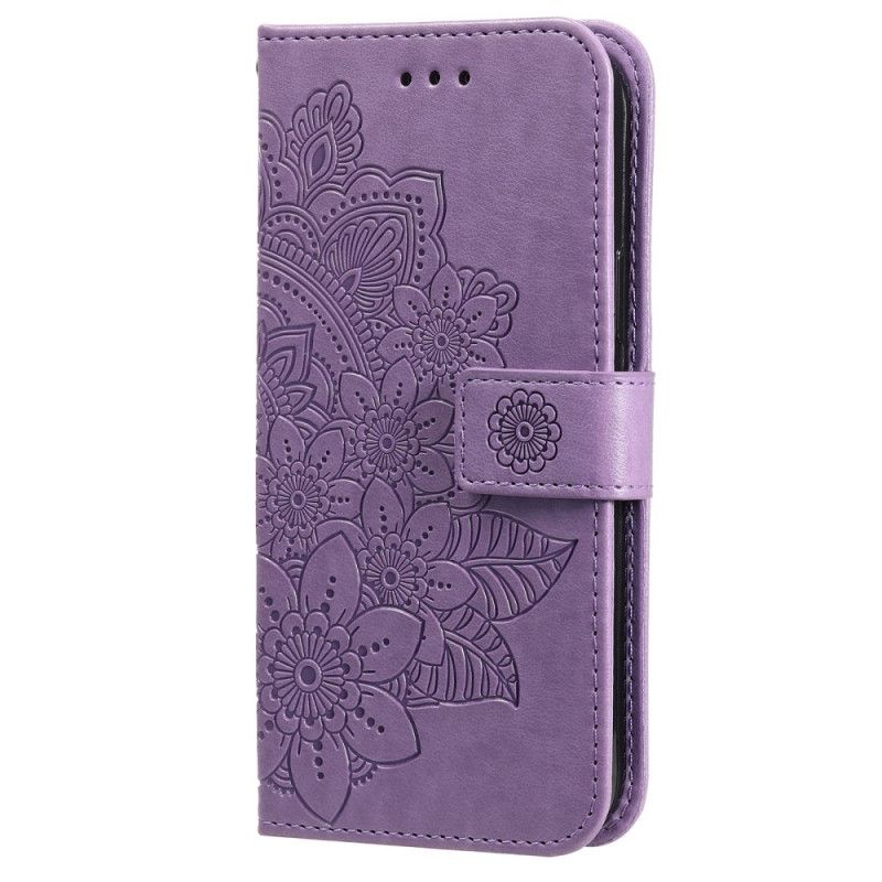 Kožené Puzdro Samsung Galaxy S22 5G Kvetinová Mandala