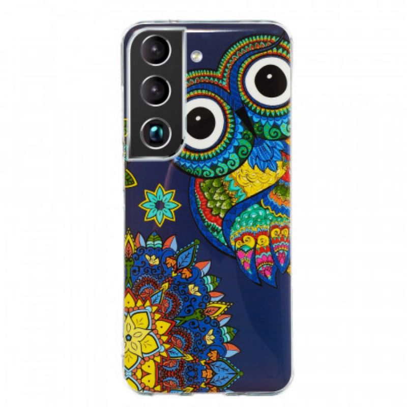 Kryt Samsung Galaxy S22 5G Fluorescenčná Mandala Sova