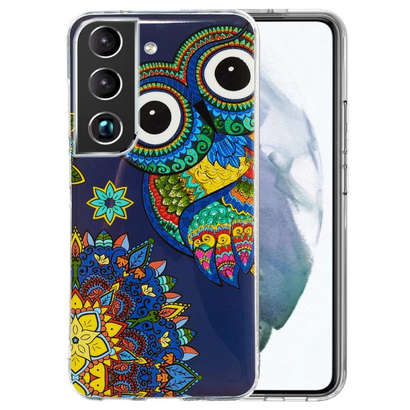 Kryt Samsung Galaxy S22 5G Fluorescenčná Mandala Sova