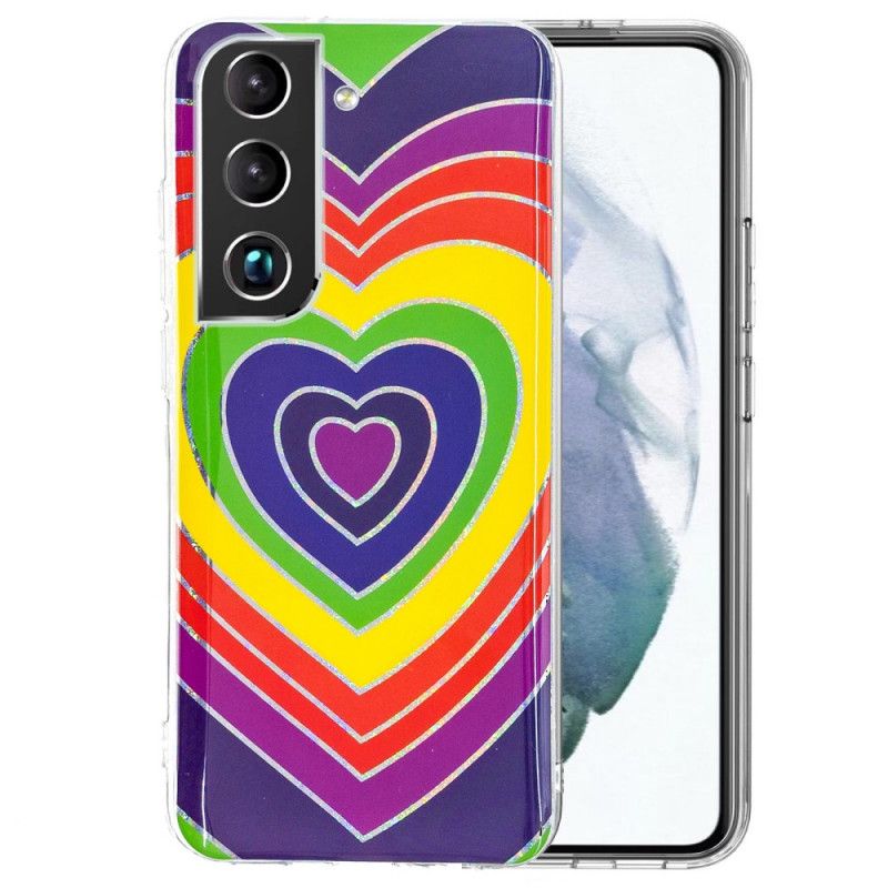 Kryt Samsung Galaxy S22 5G Psychedelické Srdce