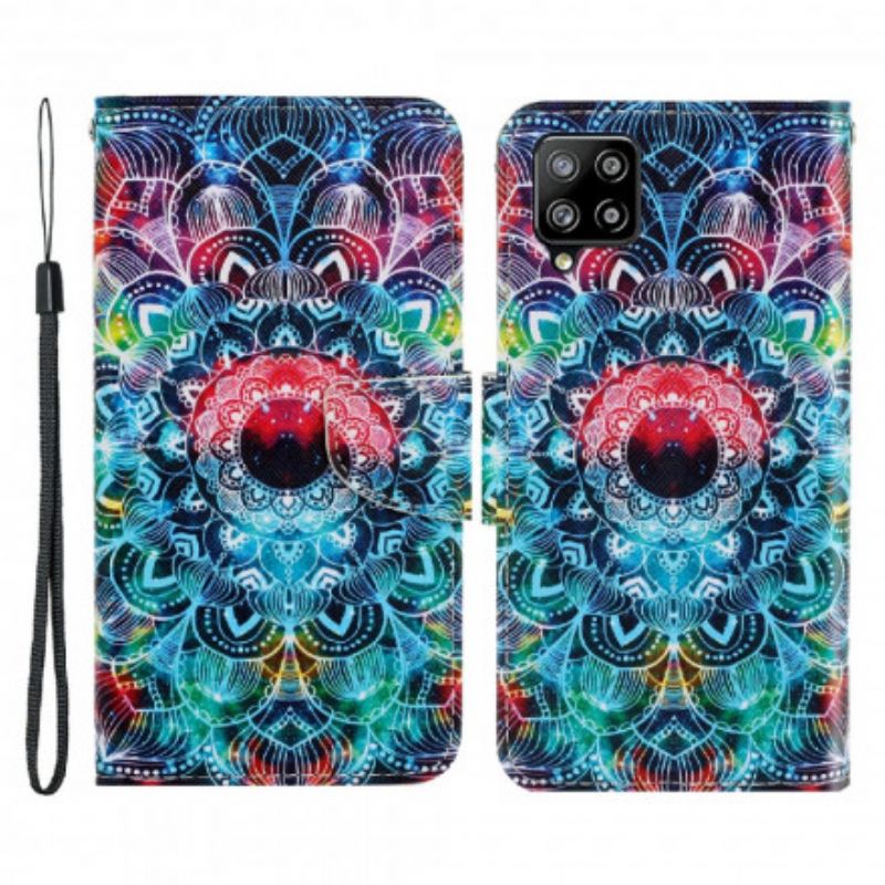 Flipové Puzdro Samsung Galaxy A22 Okázalá Strappy Mandala