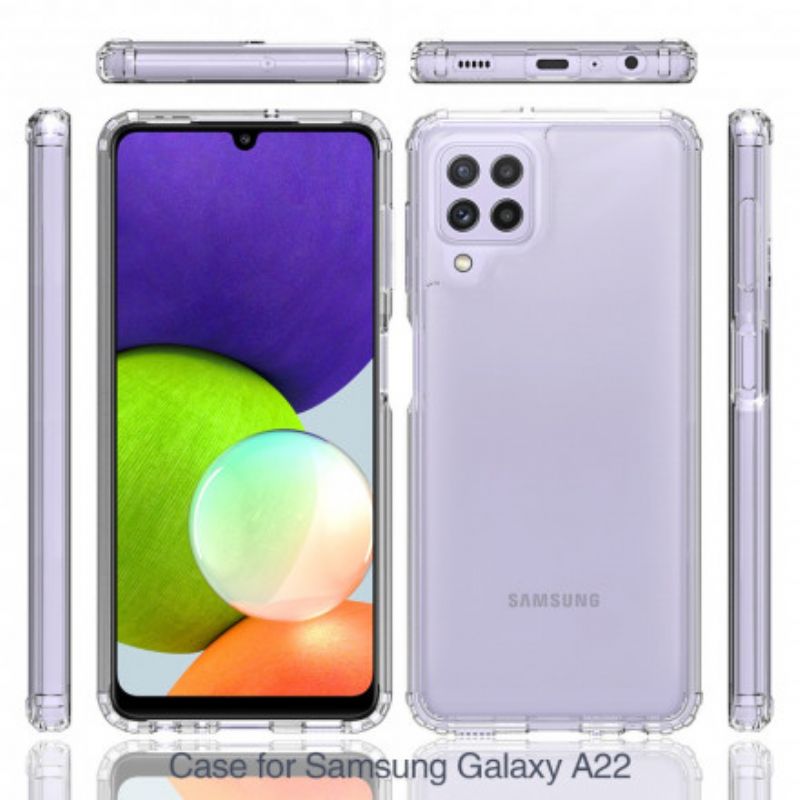 Kryt Samsung Galaxy A22 Transparentný Hybrid