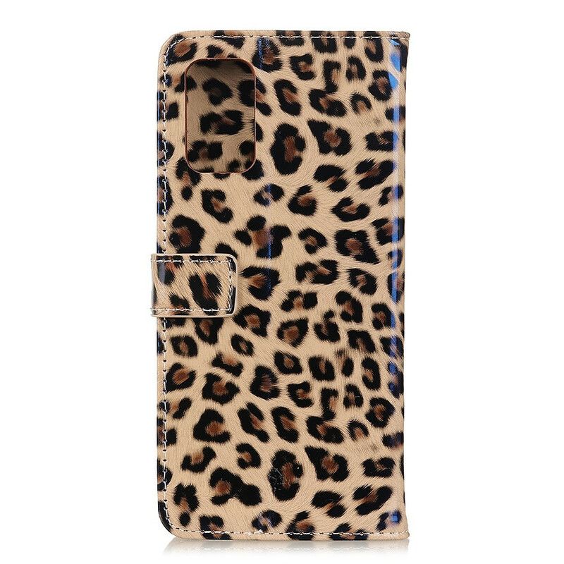 Kožené Puzdro Samsung Galaxy A71 Leopard