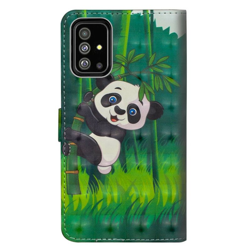 Kožené Puzdro Samsung Galaxy A71 Panda A Bambus