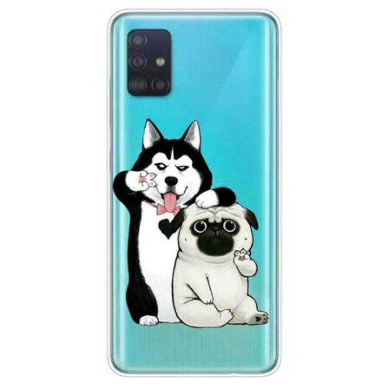 Kryt Samsung Galaxy A71 Funny Dogs