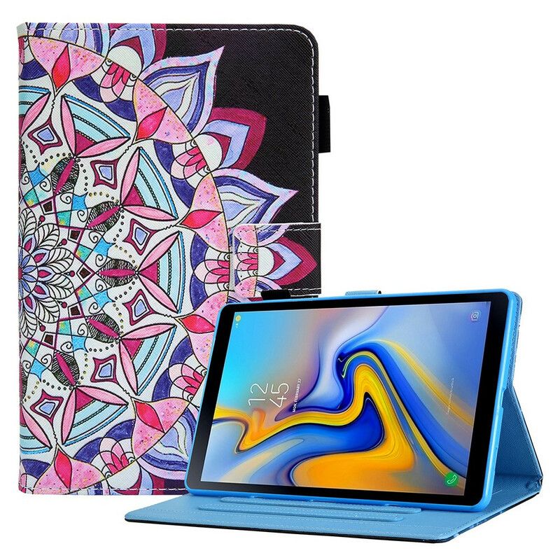 Kožené Puzdro Samsung Galaxy Tab A7 Lite Grafická Mandala