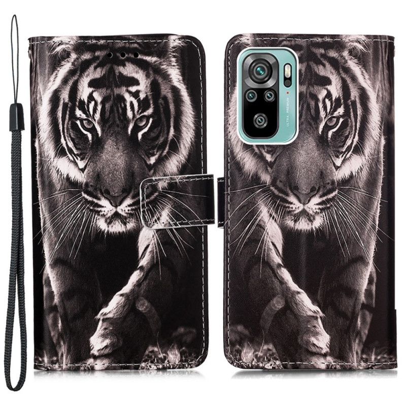 Kožené Puzdro Samsung Galaxy A53 5G Strappy Night Tiger