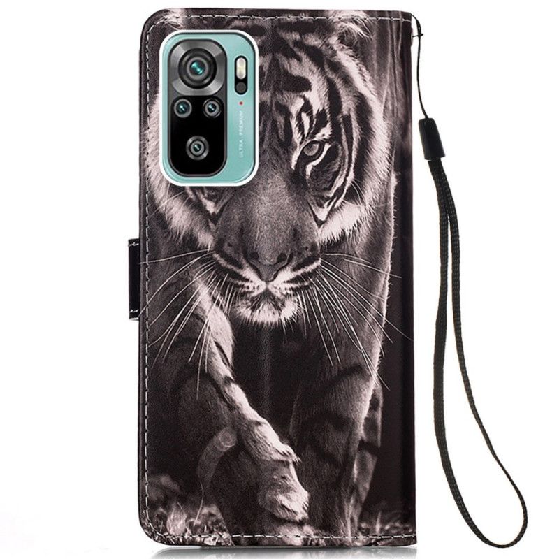 Kožené Puzdro Samsung Galaxy A53 5G Strappy Night Tiger