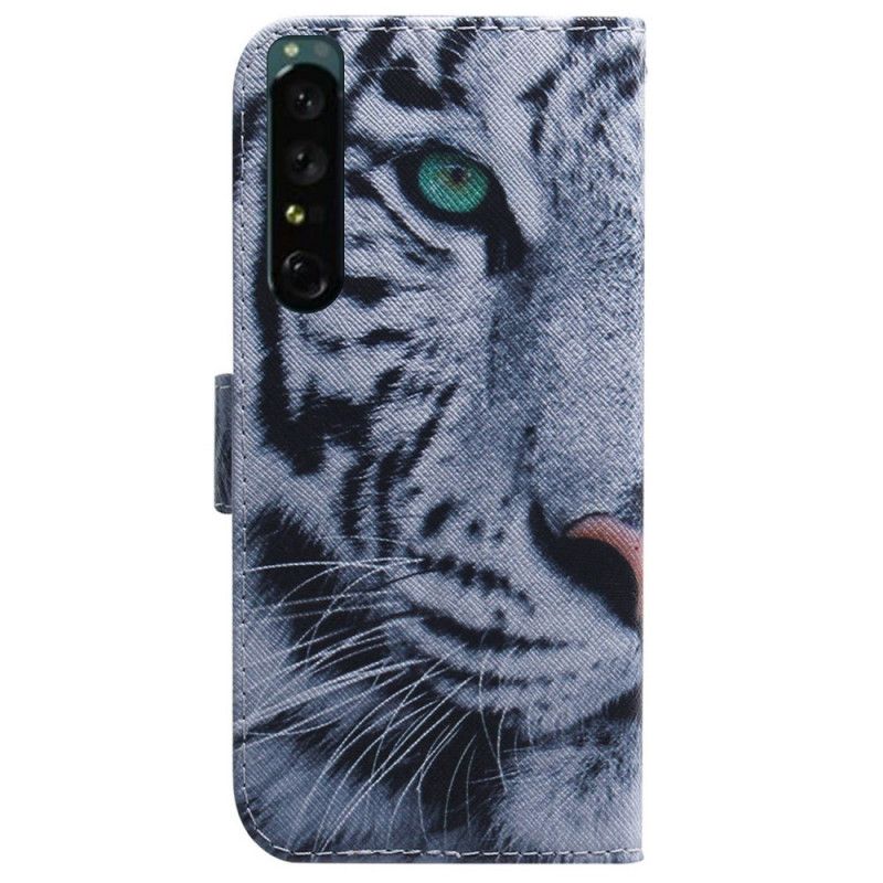 Kožené Puzdro Sony Xperia 1 IV Biely Tiger