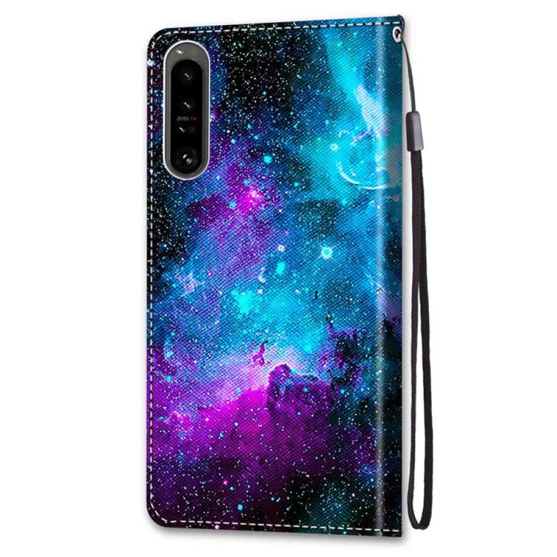 Kožené Puzdro Sony Xperia 1 IV Kozmická Obloha