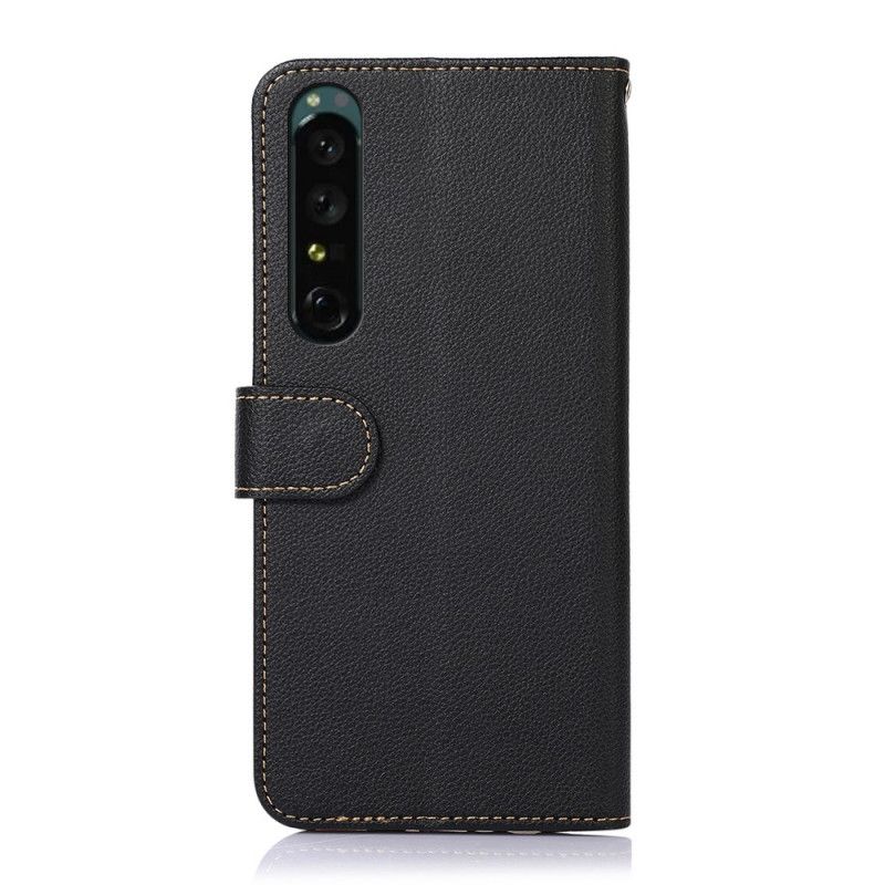 Kožené Puzdro Sony Xperia 1 IV Rfid V Štýle Liči