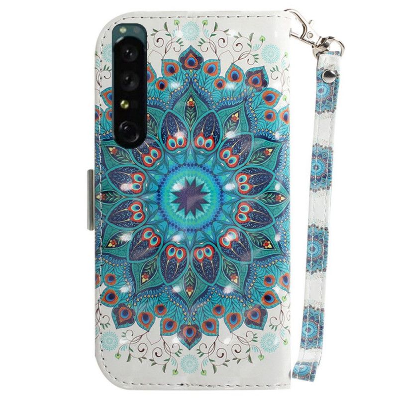 Kožené Puzdro Sony Xperia 1 IV Strappy Mandala