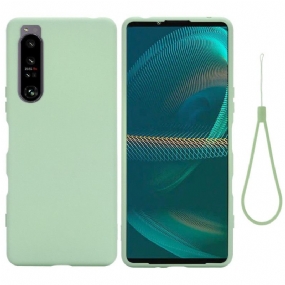 Kryt Sony Xperia 1 IV Tekutý Silikónový Pásik