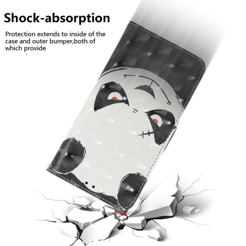 Flipové Puzdro Samsung Galaxy S21 FE Angry Panda With Lanyard