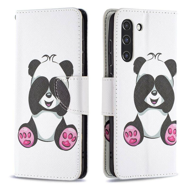 Flipové Puzdro Samsung Galaxy S21 FE Panda Zábava