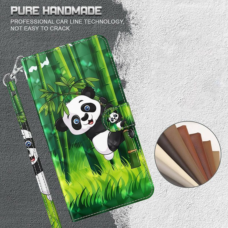 Kožené Puzdro Samsung Galaxy S21 FE Panda A Bambus