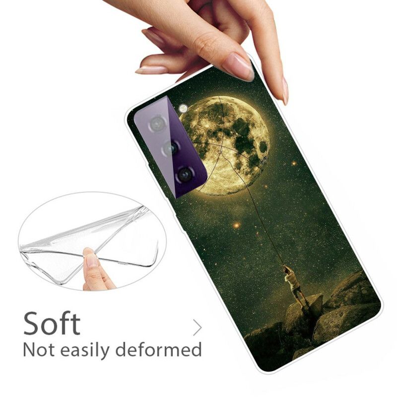 Kryt Samsung Galaxy S21 FE Flexibilný Mesačný Muž