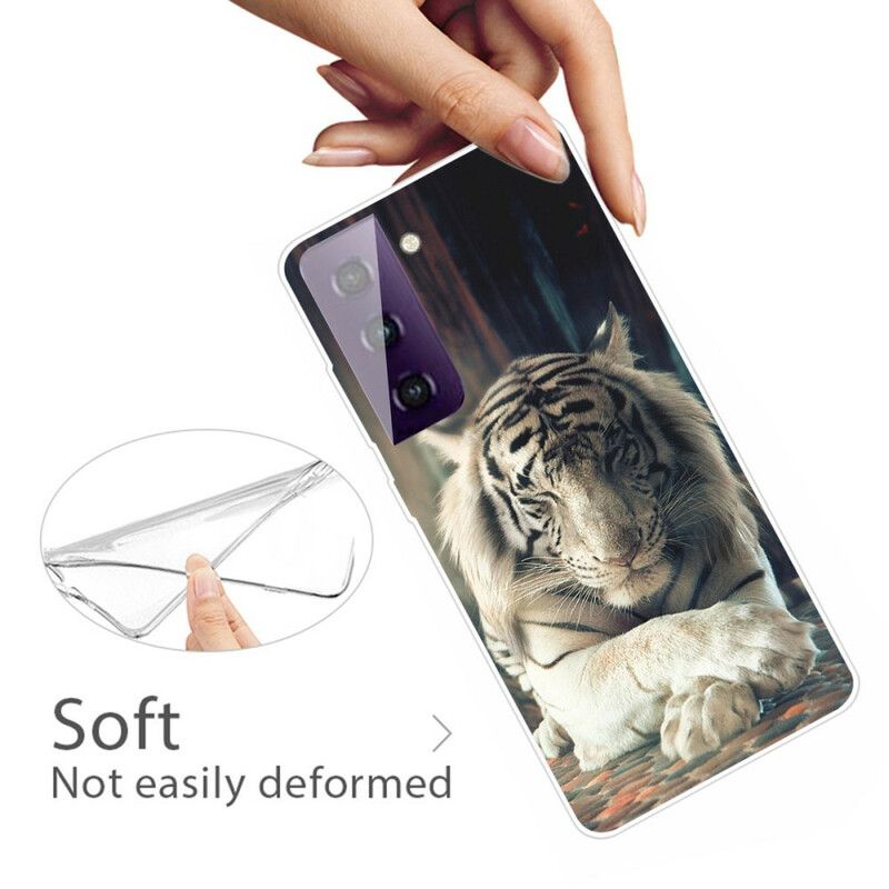 Kryt Samsung Galaxy S21 FE Flexibilný Tiger