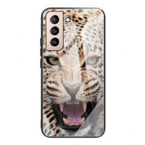 Kryt Samsung Galaxy S21 FE Leopardie Tvrdené Sklo