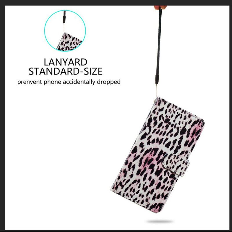 Peňaženkový Kryt Samsung Galaxy S21 FE Leopard Print