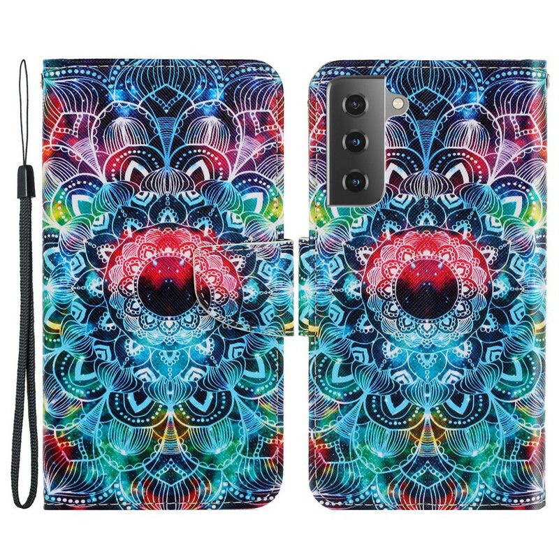 Peňaženkový Kryt Samsung Galaxy S21 FE Mandala Na Oblohe