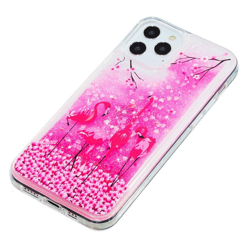 Kryt iPhone 15 Pro Max Flamingo Glitter