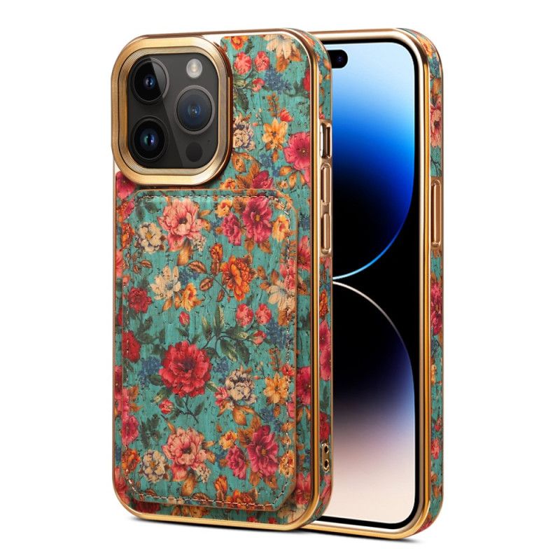 Kryt iPhone 15 Pro Max Vintage Držiteľ Karty