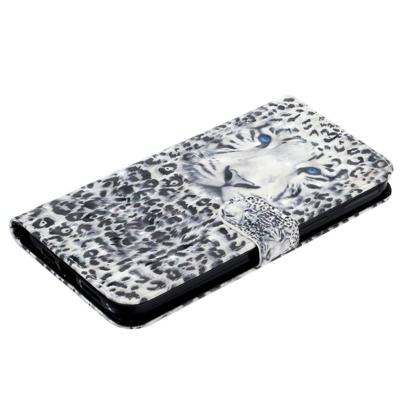 Peňaženkový Kryt iPhone 15 Pro Max 3d Leopard S Remienkom