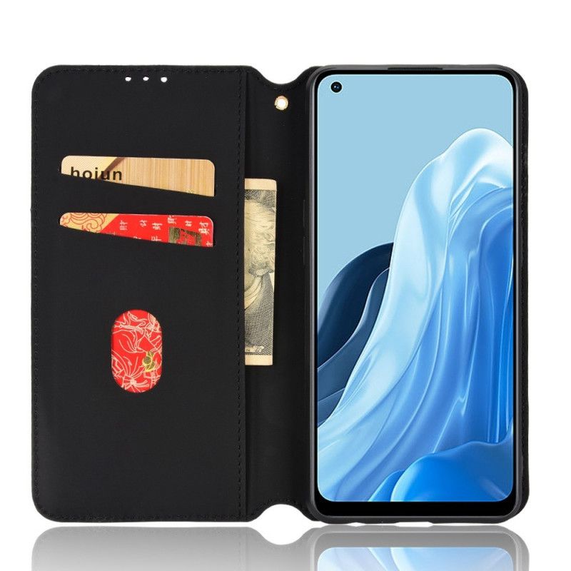 Flipové Puzdro Oppo Reno 7 Kožené Puzdro 3d Kocka S Koženým Efektom