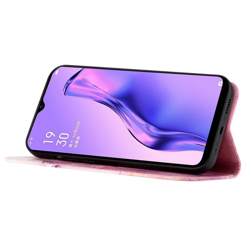 Kožené Puzdro Oppo Reno 7 Strip Mramor