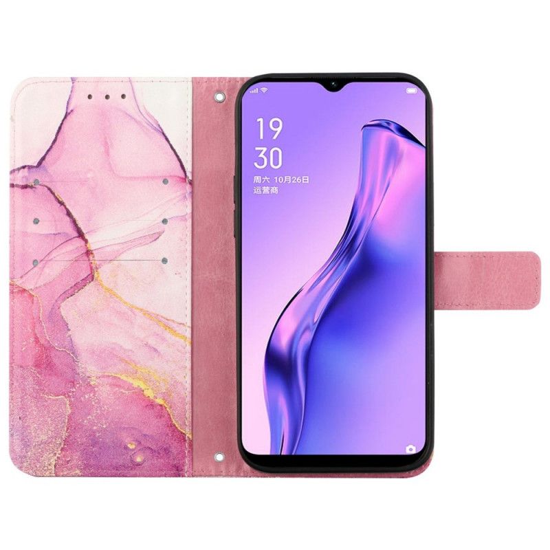 Kožené Puzdro Oppo Reno 7 Strip Mramor