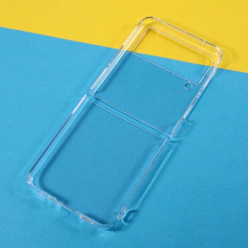 Flipové Puzdro Samsung Galaxy Z Flip 3 5G Kožené Puzdro Transparentné