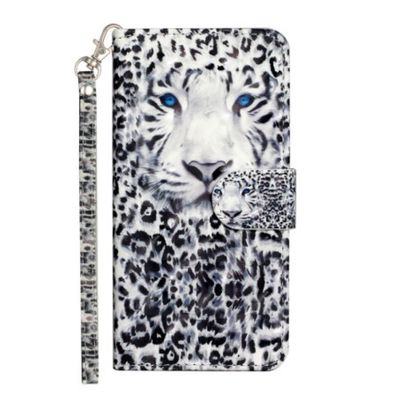 Puzdro Na Samsung Galaxy S24 5g Leopard So Šnúrkou