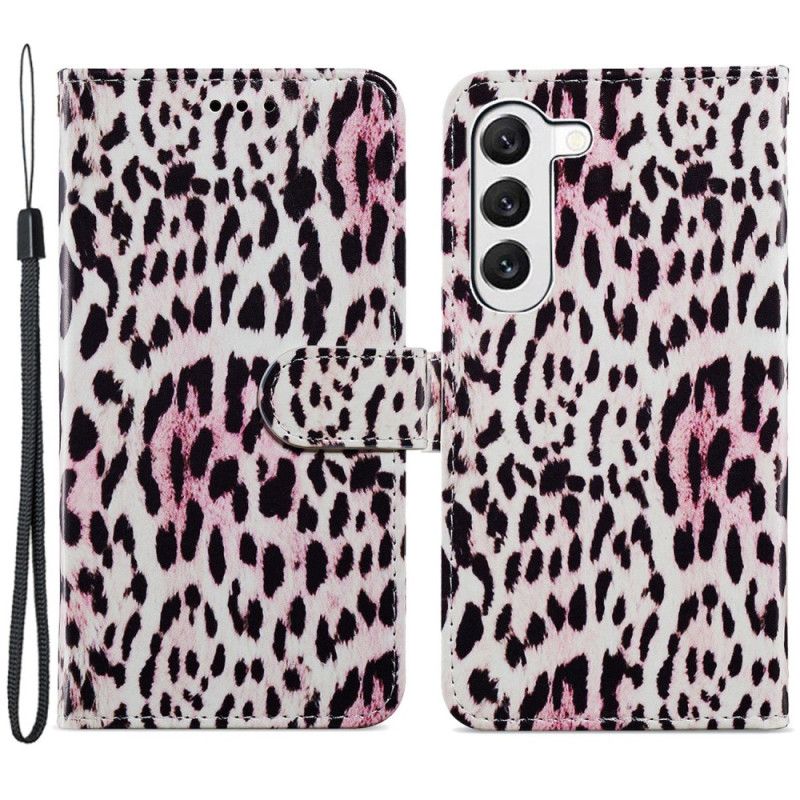 Puzdro Na Samsung Galaxy S24 5g Leopardí Vzor S Remienkom