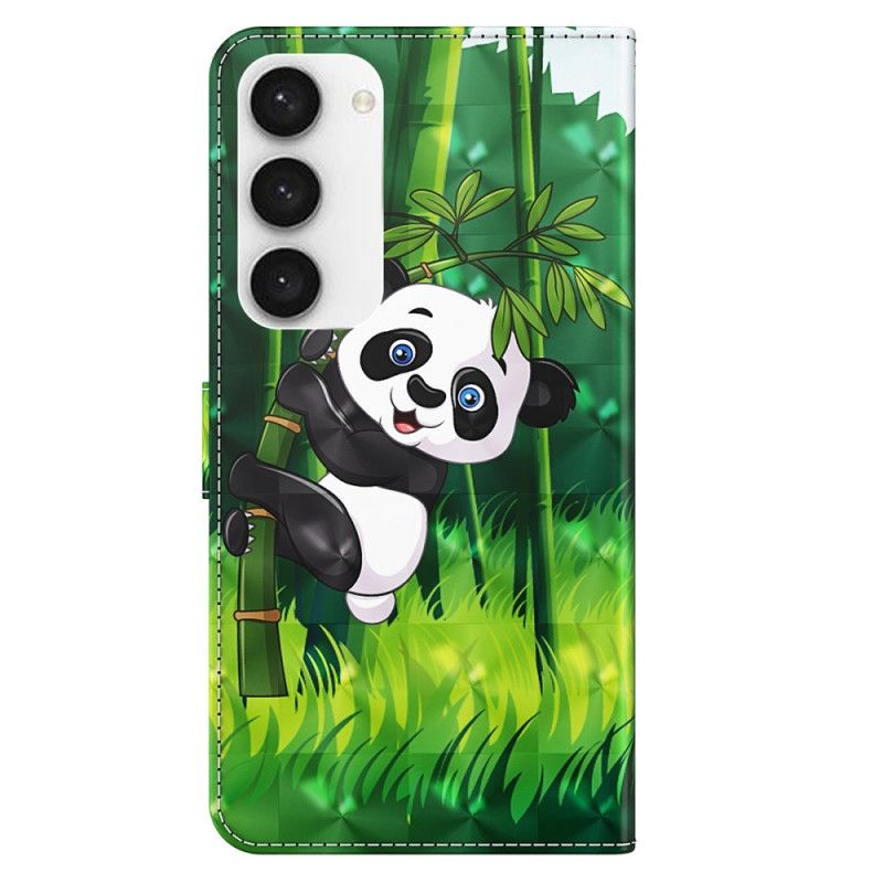 Puzdro Samsung Galaxy S24 5g Bambusová Panda S Remienkom