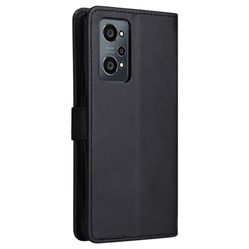 Flipové Puzdro Realme GT Neo 3T / Neo 2 Efekt Kože Na Remienku