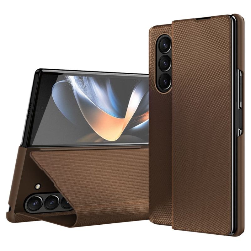 Kožené Puzdro Samsung Galaxy Z Fold 6 Podpora Koženého Efektu