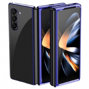 Kryt Samsung Galaxy Z Fold 6 Kryt Na Mobil Priehľadné Kovové Okraje