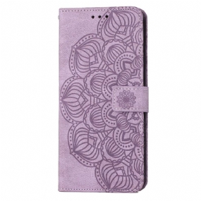 Kožené Puzdro Samsung Galaxy S23 5G Strappy Mandala