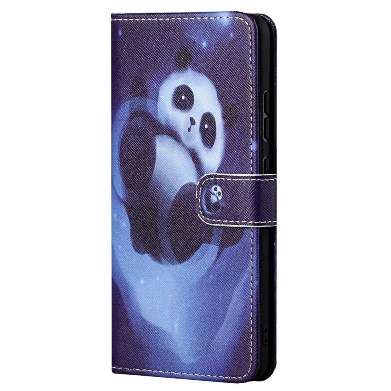 Kožené Puzdro Samsung Galaxy S23 5G Strappy Panda